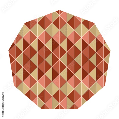 polygon with geometrical pattern
