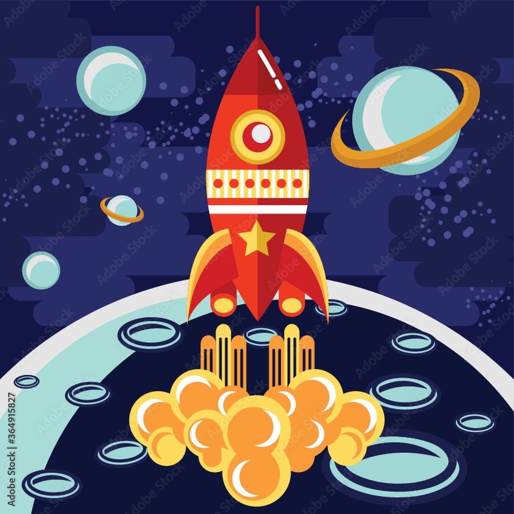 rocket in space rocket in space
