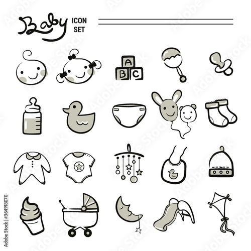 baby icon set