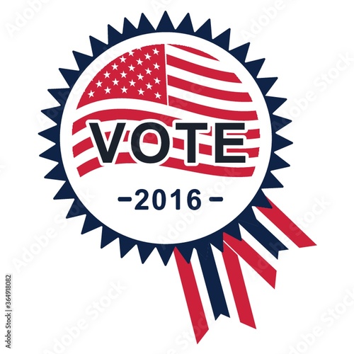 usa vote rosette