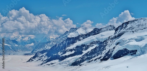 Bergwelt am Jungfraujoch  Berner Oberland  Schweiz