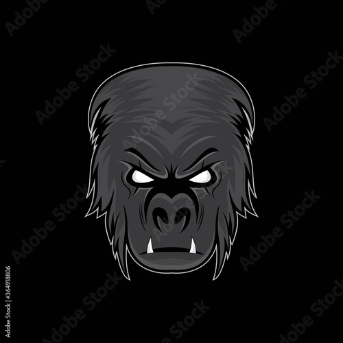 gorilla vector illustration © whyudeal