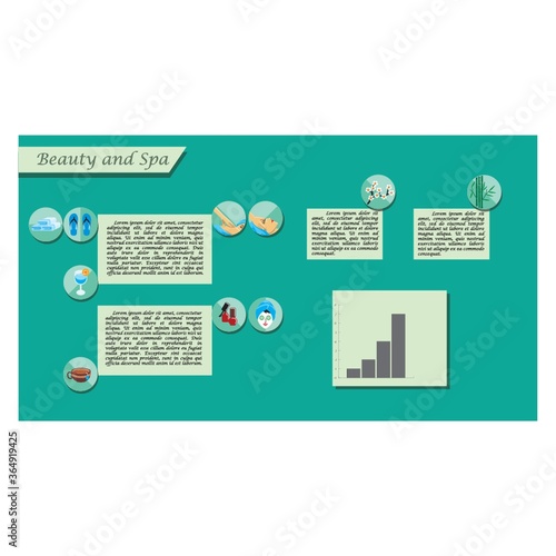 beauty and spa infographic