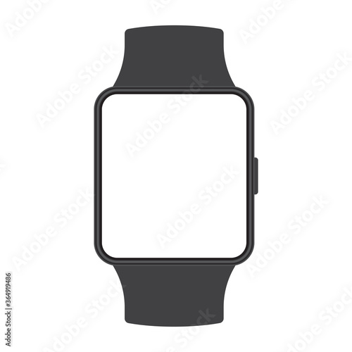 Smart watch icon. Smartwatch mockup. Electronic mobile device screen. Vector illustration.
