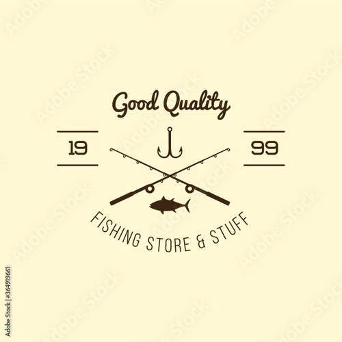 fishing shop label