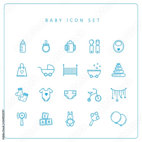 baby icon set