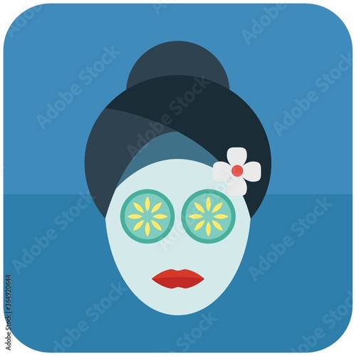 woman at spa with face mask