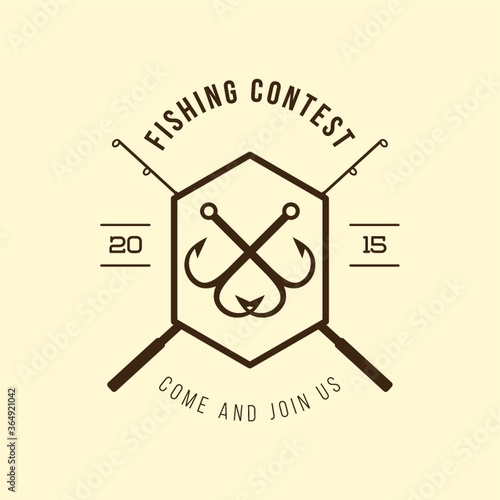 fishing contest label