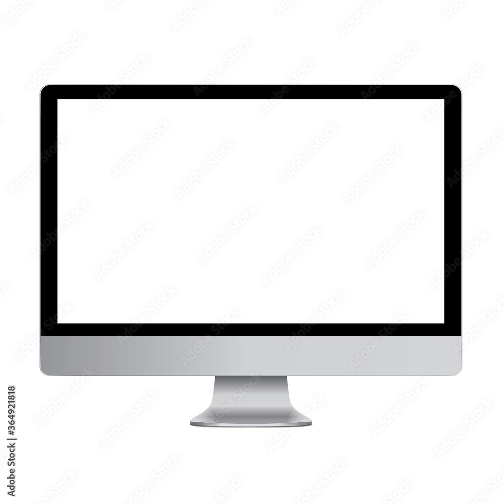 vector illustration modern monitor, computer on a white background vector illustration modern monitor, computer on a white background