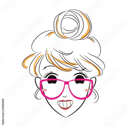 girl grinning