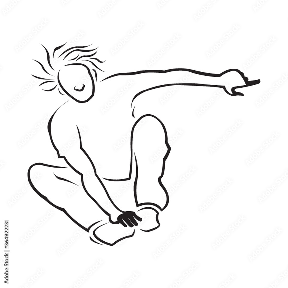 Obraz premium hip-hop dancer