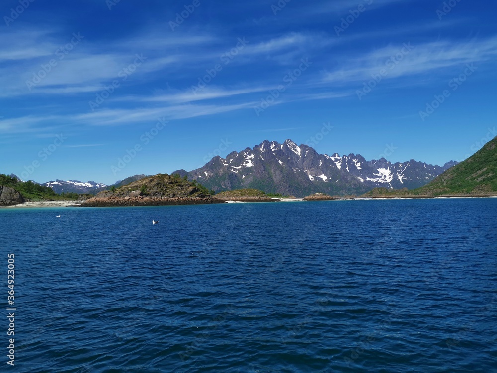 Trollfjord Rib boat trip Fjord Svolvær Lofoten Northern Norway