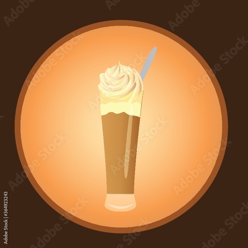 coffee with whipped cream