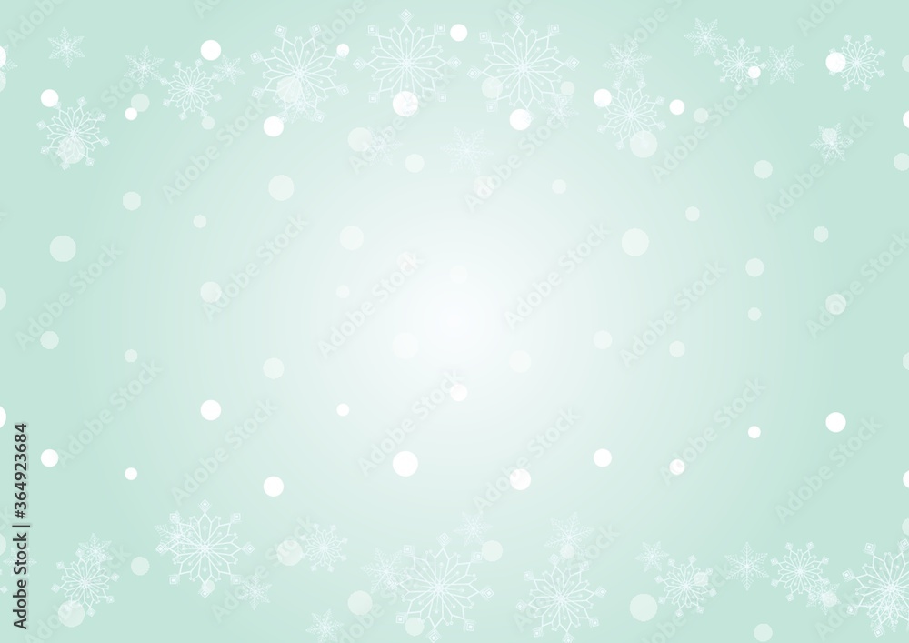 snow and snowflakes background
