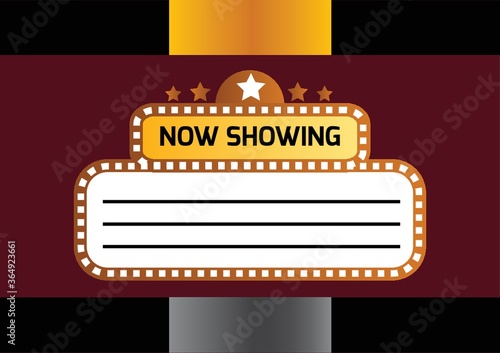 retro showtime sign