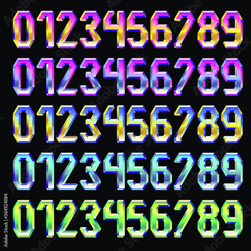 Set of 3D  metallic numbers