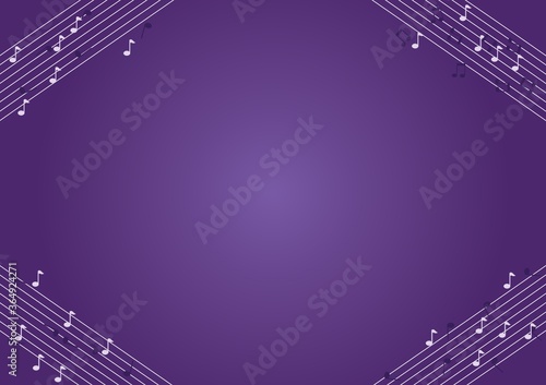 music notes and chords background