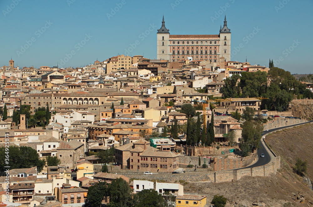 View from Mirador de Vale on Toledo,Castile–La Mancha,Spain,Europe

