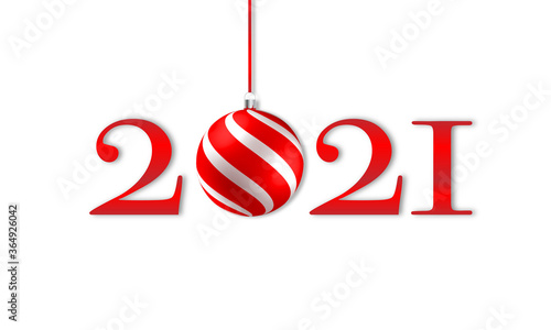 2021 - Neujahr, Weihnachten, Weihnachtskugel