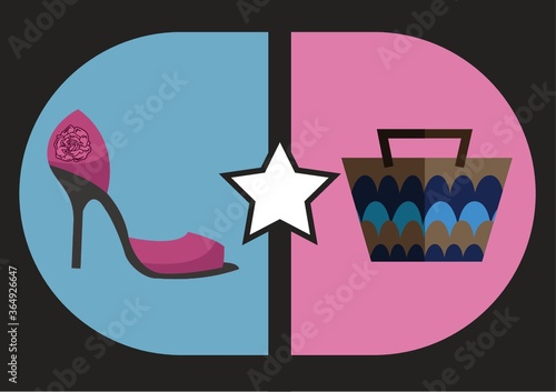 woman's footwear and handbag