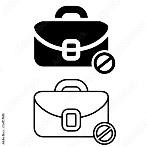 Unemployment icon vector set. jobless illustration sign collection. business symbol. adult logo.
