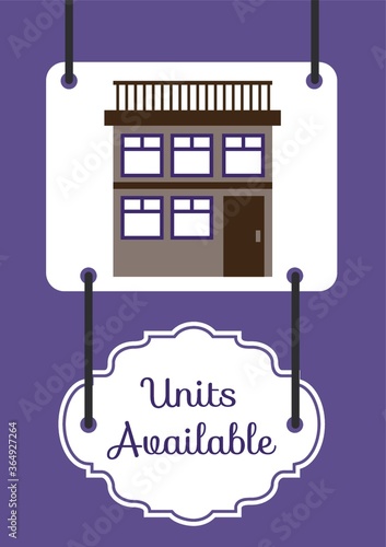 house with units available board