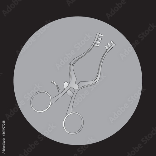 dental towel clamp sterilizing forceps