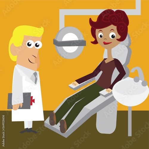 dental doctor with patient