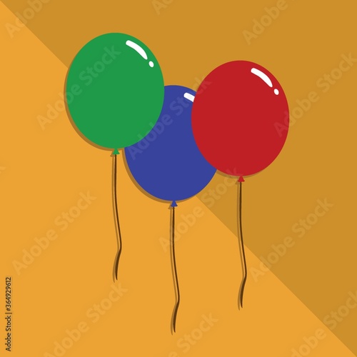 balloons with strings