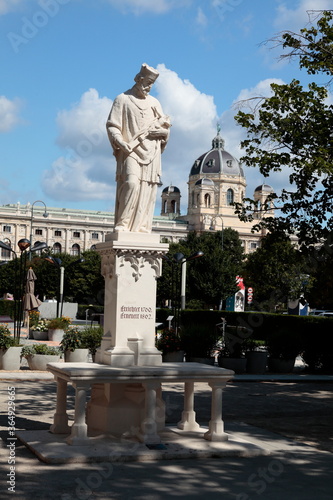 Photography Vienna, Austria, museum quarter in Maria Teresa square with the art history muse