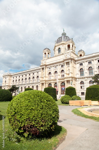 Vienna, Austria, museum quarter in Maria Teresa square with the art history museum and the natural history museum © Gianni Oliva