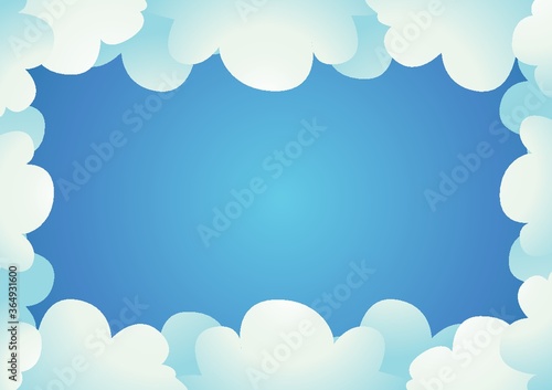 clouds border background