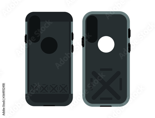 Smartphone cases (front and back view)