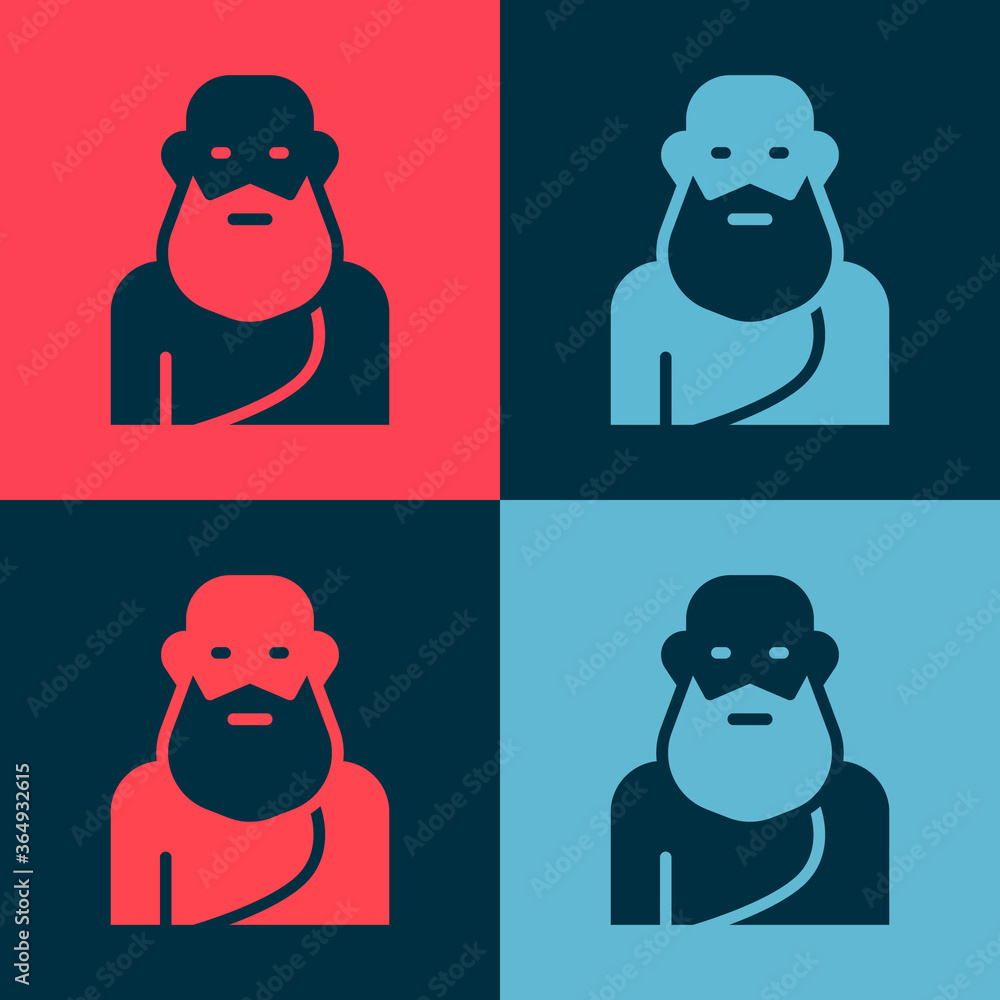 Pop art Socrates icon isolated on color background. Sokrat ancient greek Athenes ancient philosophy. Vector. Pop art Socrates icon isolated on color background. Sokrat ancient greek Athenes ancient philosophy. Vector.