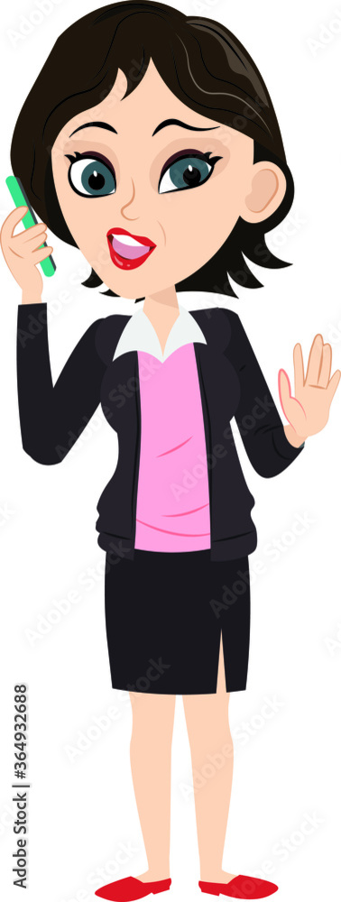 Sales girl manager ceo chairman business woman lady talking over smartphone Sales girl manager ceo chairman business woman lady talking over smartphone