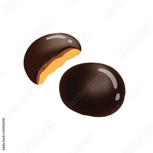 chocolate coated cookies