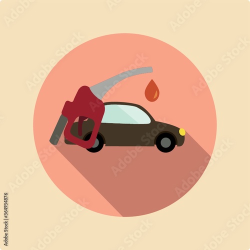 fueling up the car