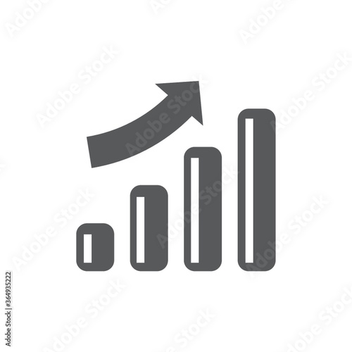 bar graph with arrow