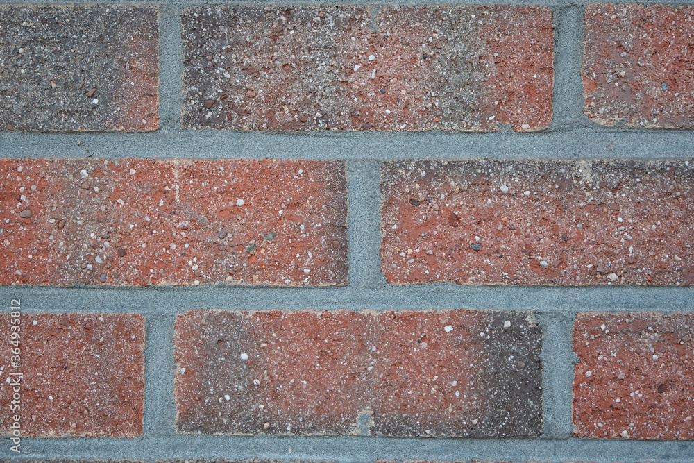 Obraz premium Close up of prefab building blocks colored dark orange to red