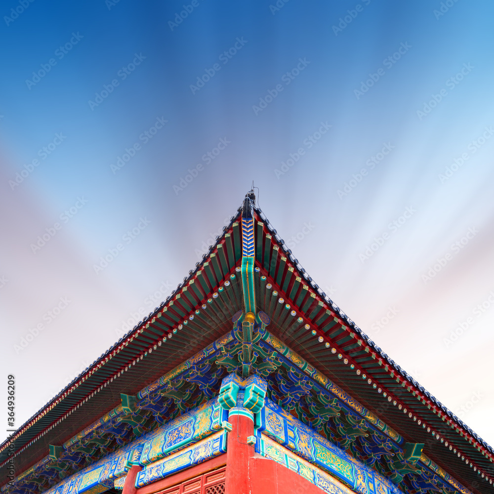 Detail of one of the interior constructions of the forbidden city in beijing Detail of one of the interior constructions of the forbidden city in beijing