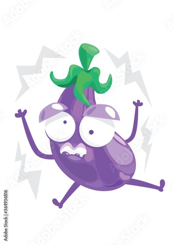 shocked brinjal character