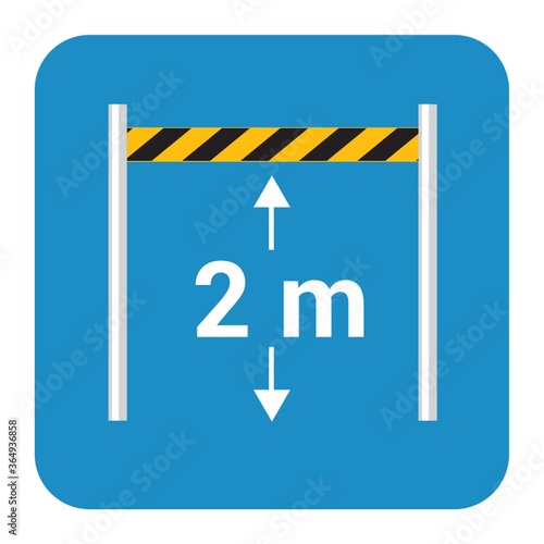 vehicles height limit board