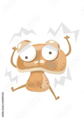shocked mushroom character