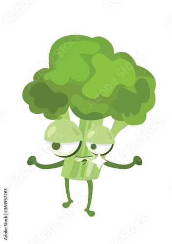 broccoli smirking