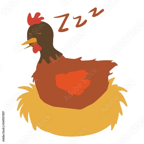 snoring hen
