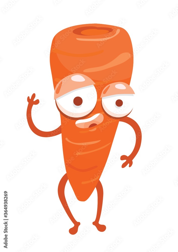 Obraz premium carrot character
