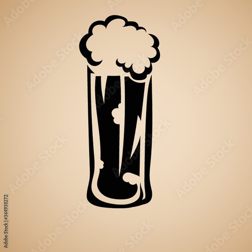 beer in a glass cup