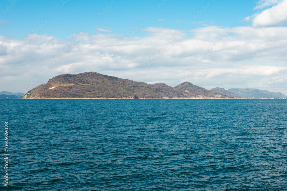 Beautiful scenic view from Port of Takamatsu in Takamatsu, Kagawa, Japan. Beautiful scenic view from Port of Takamatsu in Takamatsu, Kagawa, Japan.