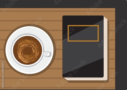 coffee with book