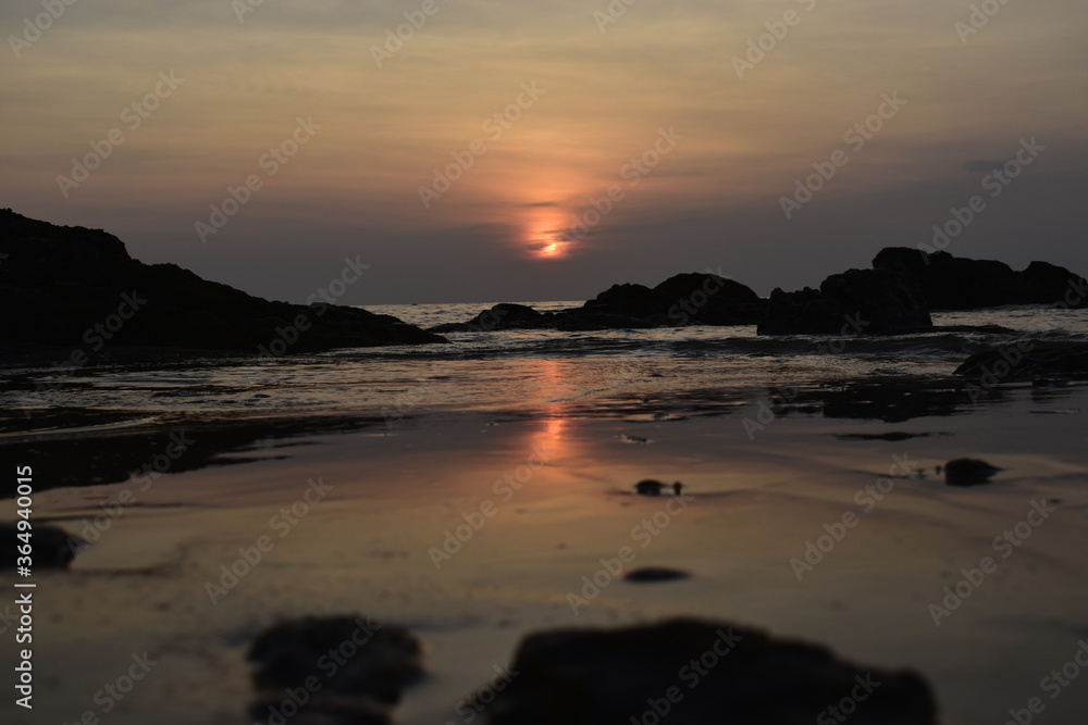 Fototapeta premium sunset at the beach